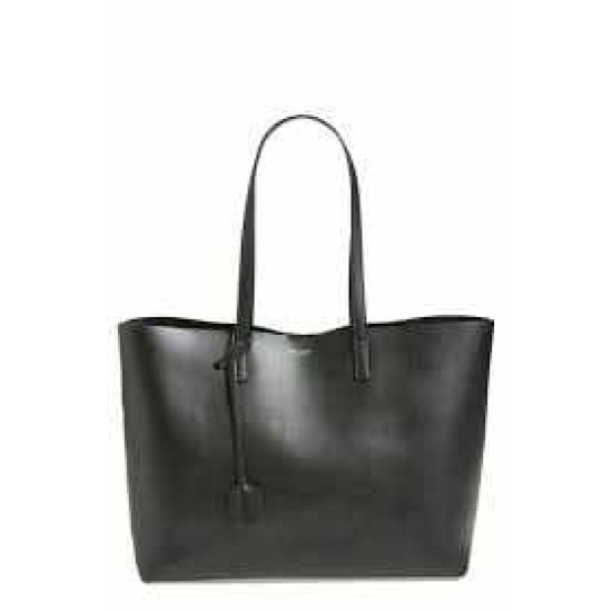 Black Leather Tote Bag